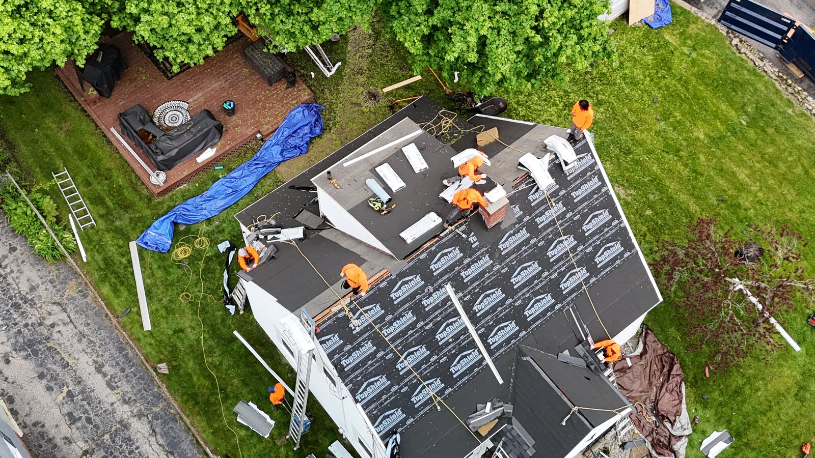 Roof decking and framing work by Level One Roofing
